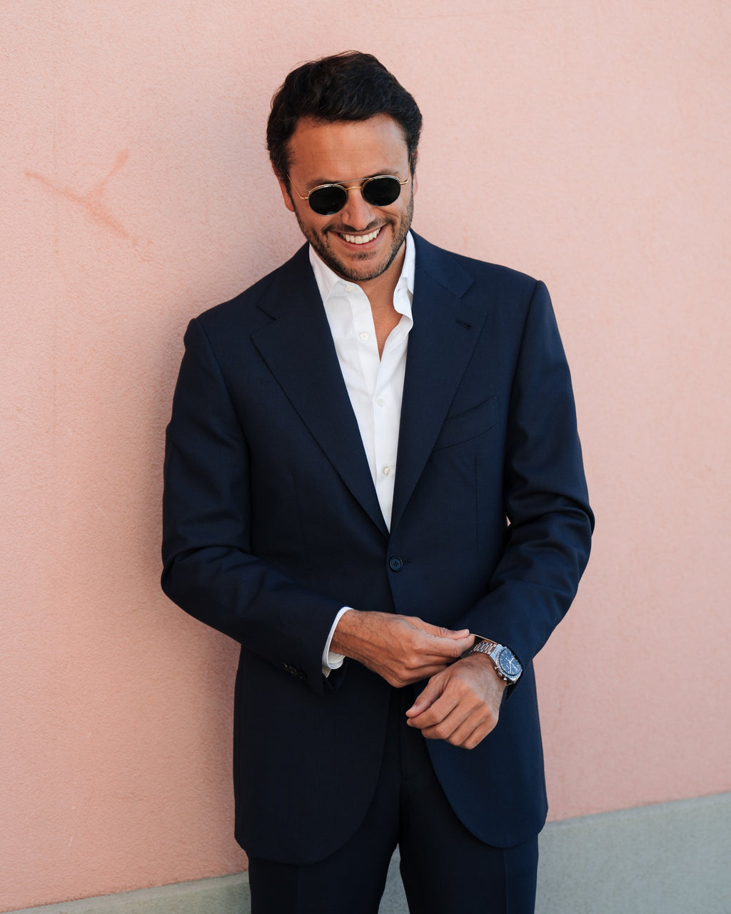 Sorrento | Completo Monopetto Uomo in Lana Blu