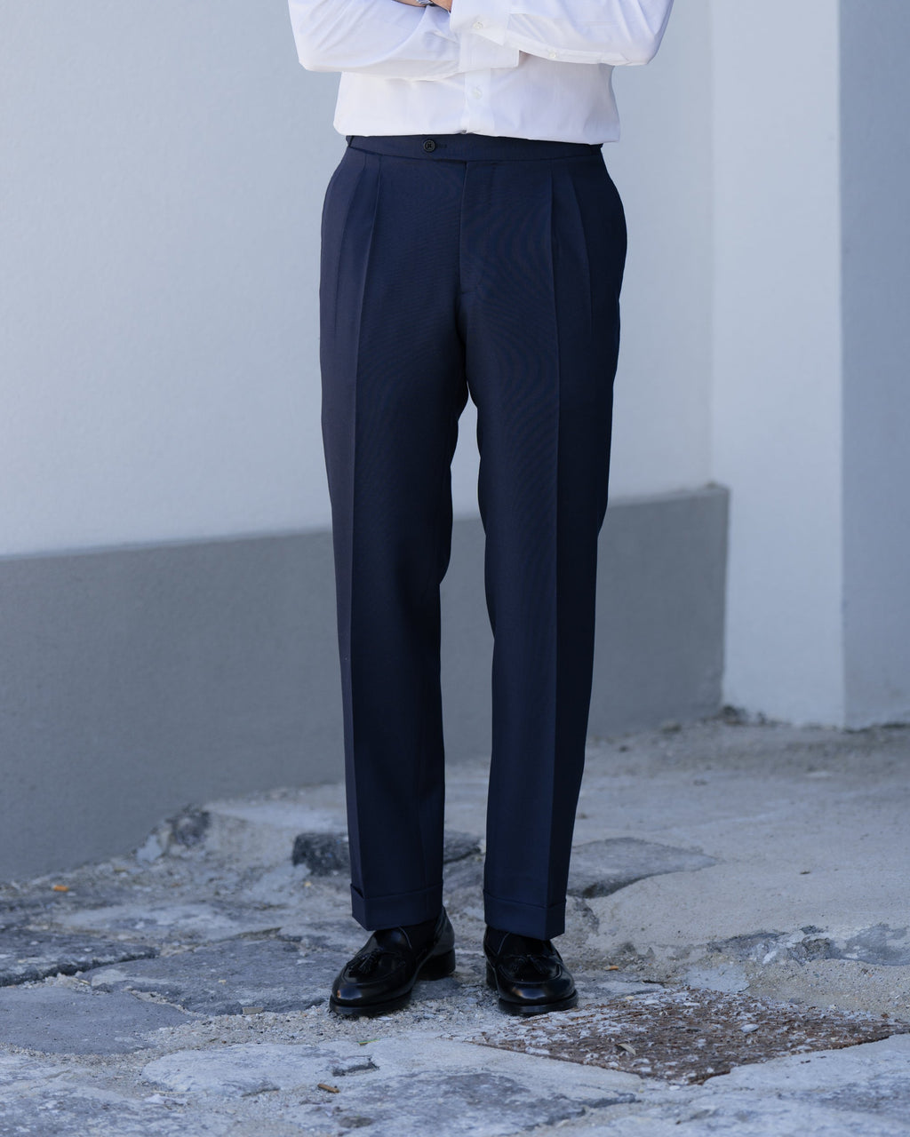 Sorrento | Completo Monopetto Uomo in Lana Blu