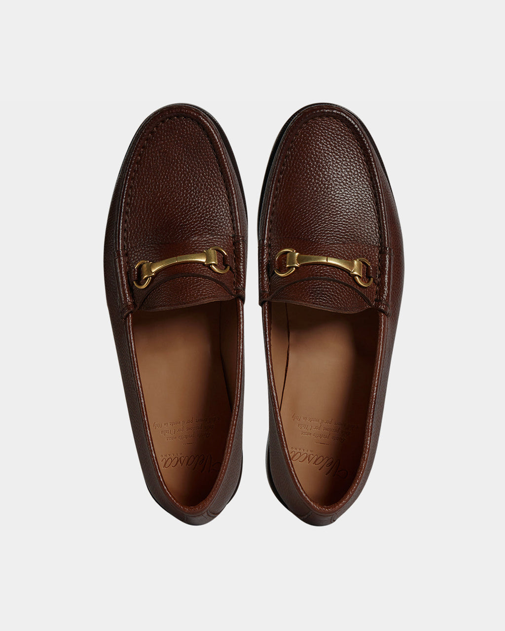 Verserat | Mocassini Penny Uomo in Pelle Martellata Marrone con Morsetto