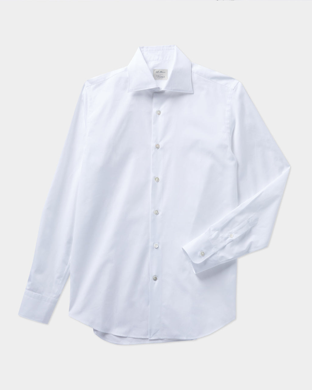 Ischia | Camicia Classica Uomo in Popeline di Cotone Bianco