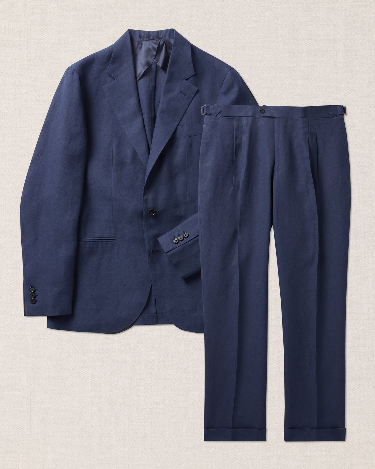 Ravello | Completo Monopetto Uomo in Lino Blu