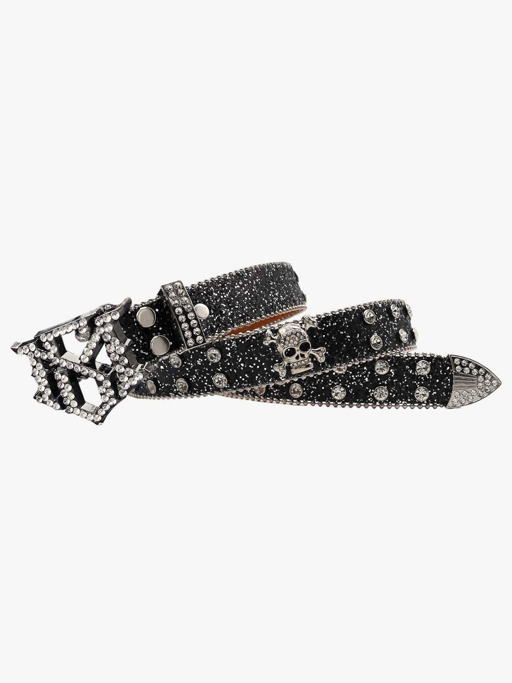 Rhinestone Skull Belt - 1668