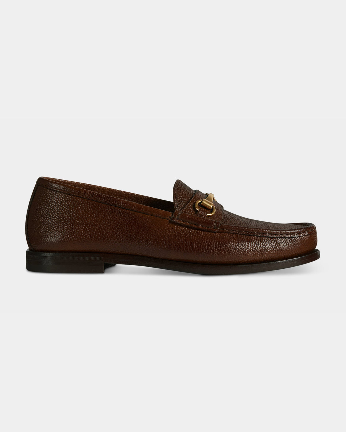Verserat | Mocassini Penny Uomo in Pelle Martellata Marrone con Morsetto
