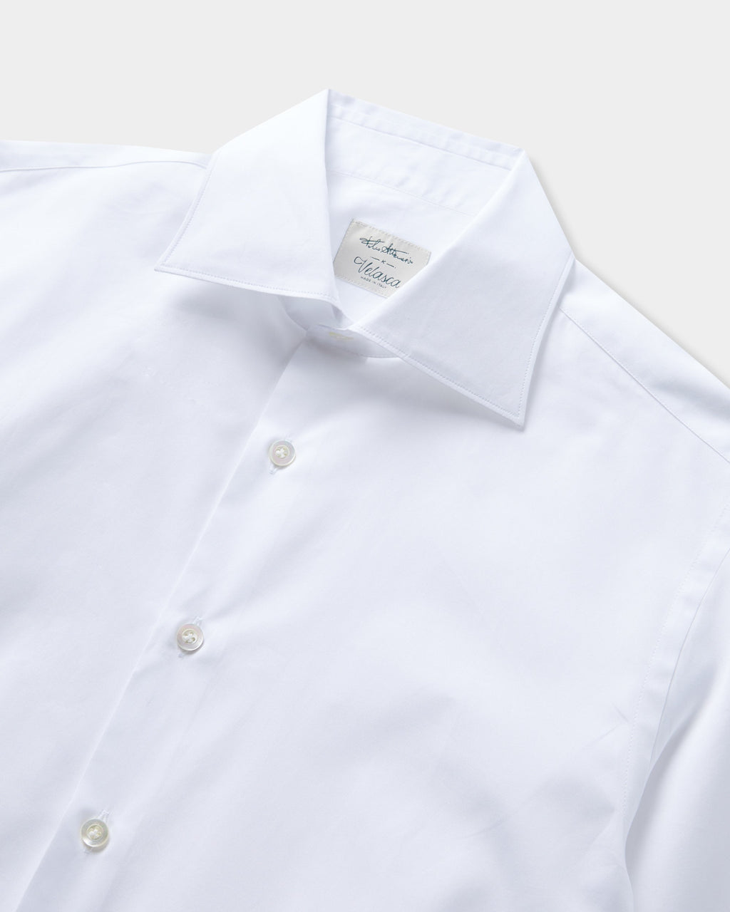 Ischia | Camicia Classica Uomo in Popeline di Cotone Bianco