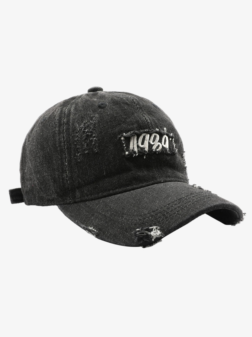 1989 Embroidery Distressed Denim Baseball Cap