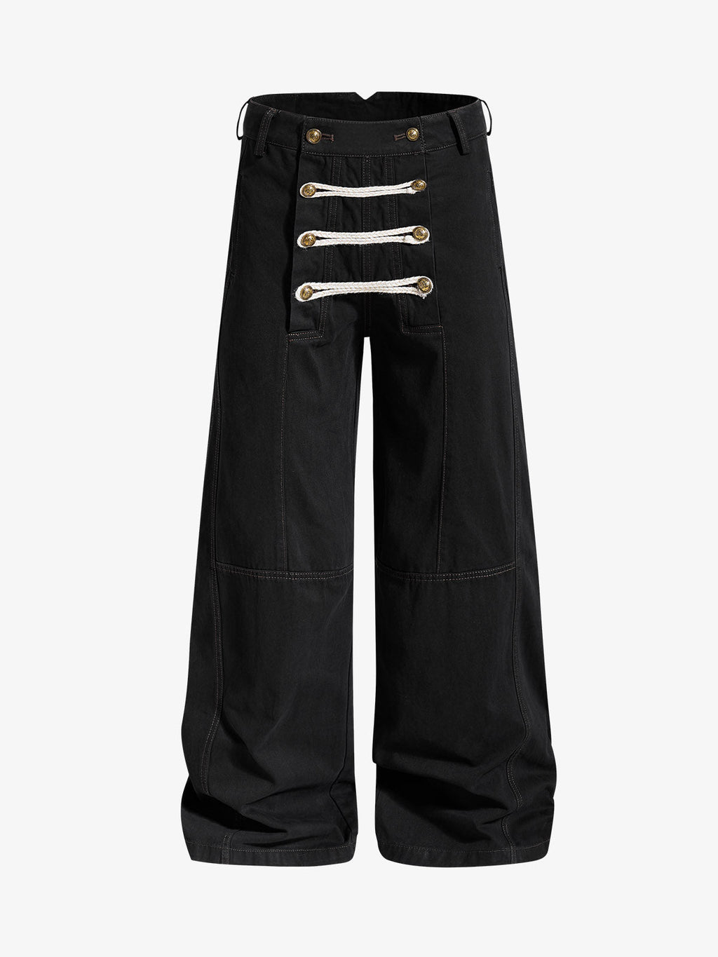 Military Button Baggy Cargo Pants
