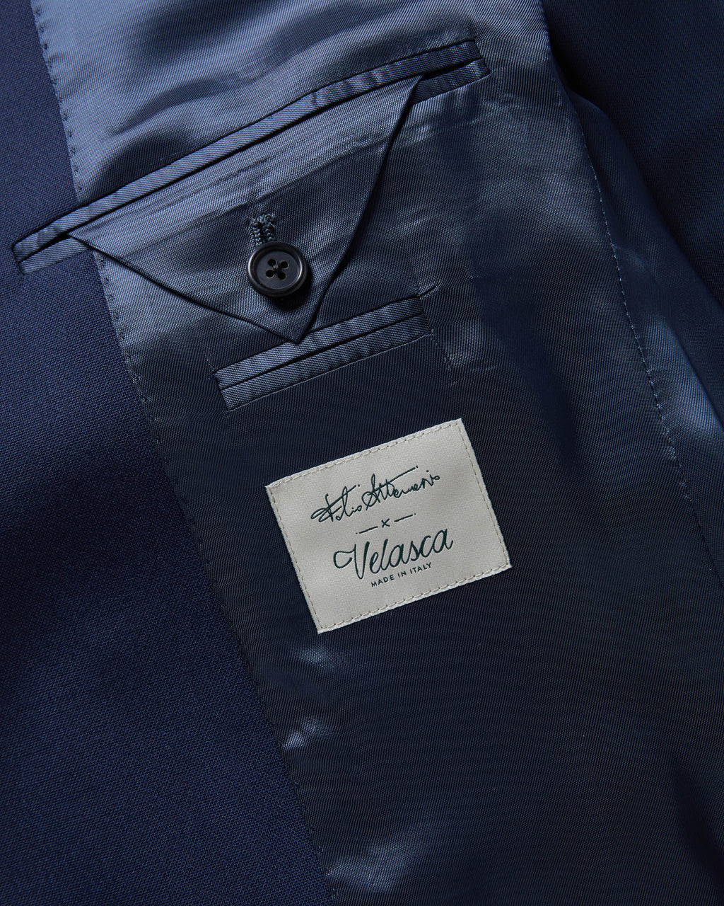 Sorrento | Completo Monopetto Uomo in Lana Blu