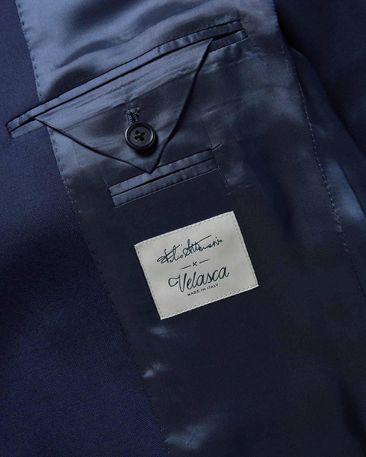 Sorrento | Completo Monopetto Uomo in Lana Blu