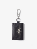 Streetwear Star Emblem Leather & Leopard Keychain Charm