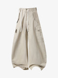 Curved-Hem Baggy Cargo Pants