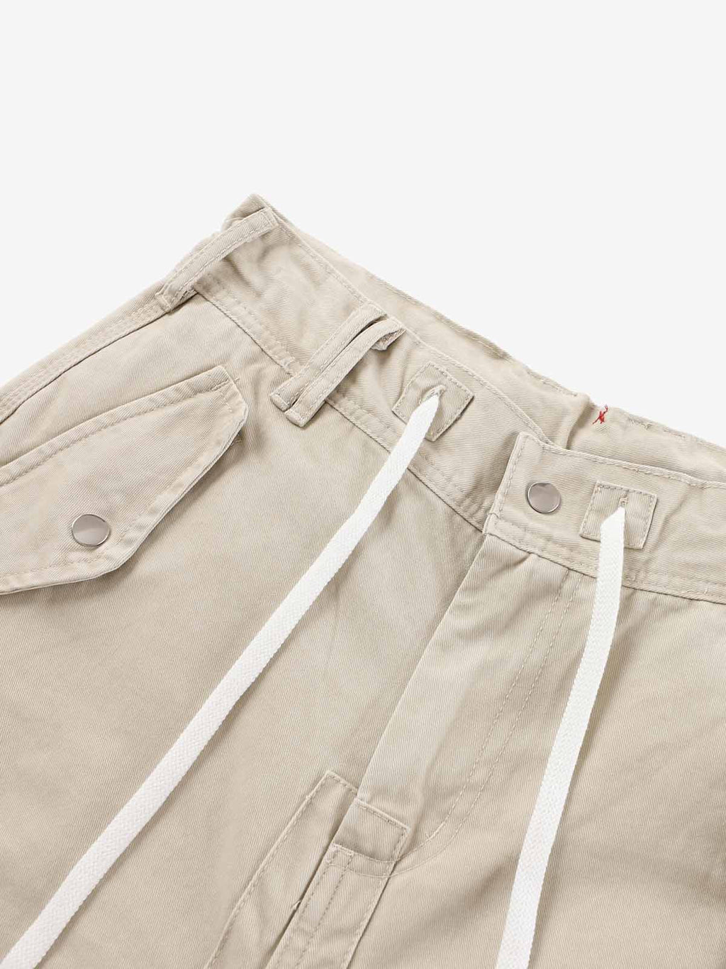 Curved-Hem Baggy Cargo Pants