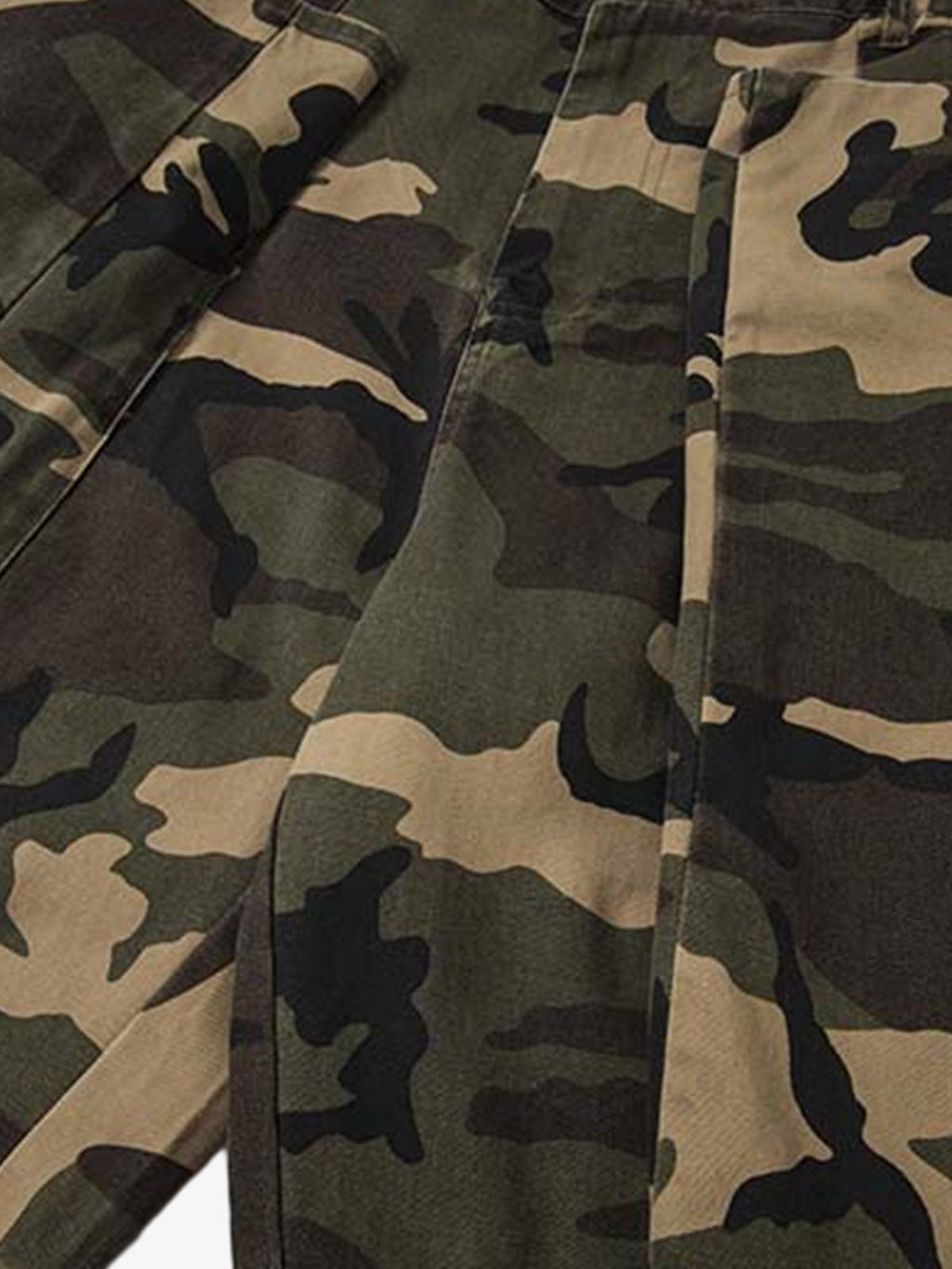 Camouflage Cotton Cargo Multi Pocket Jorts - 2646