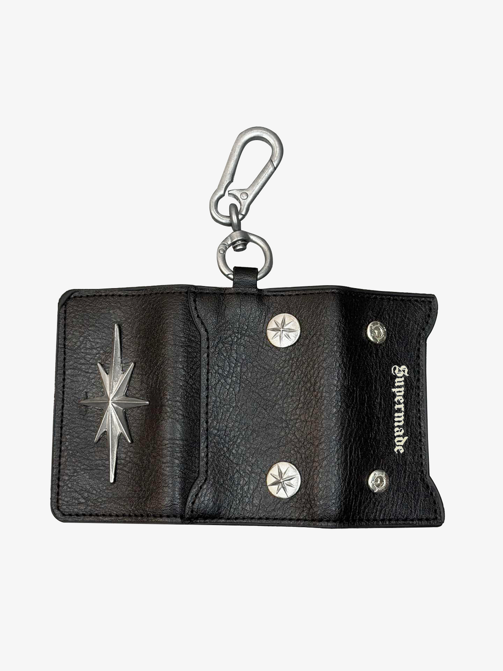 Streetwear Star Emblem Leather & Leopard Keychain Charm
