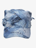 Bandana Graphic Distressed Denim Baseball Cap