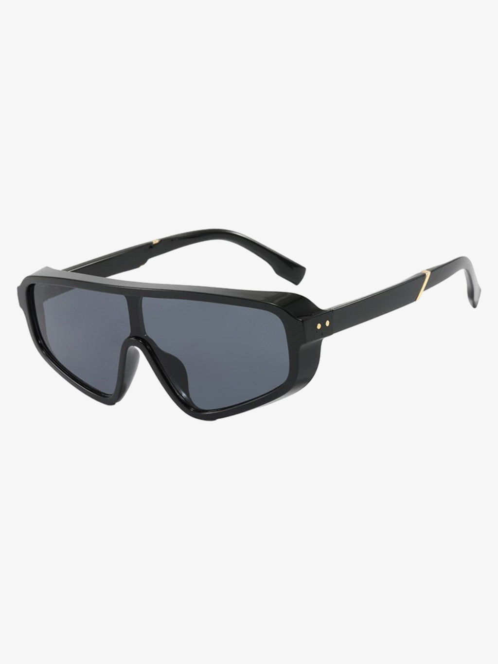 Futuristic Studded One-Piece Sunglasses