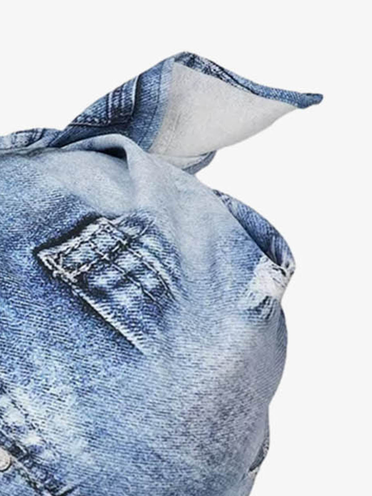 Bandana Graphic Distressed Denim Baseball Cap