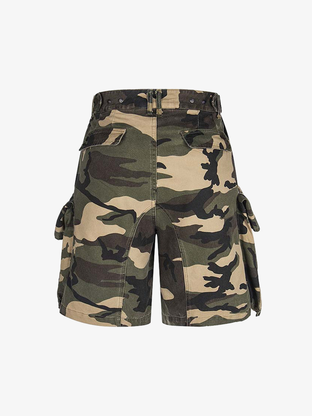 Camouflage Cotton Cargo Multi Pocket Jorts - 2646