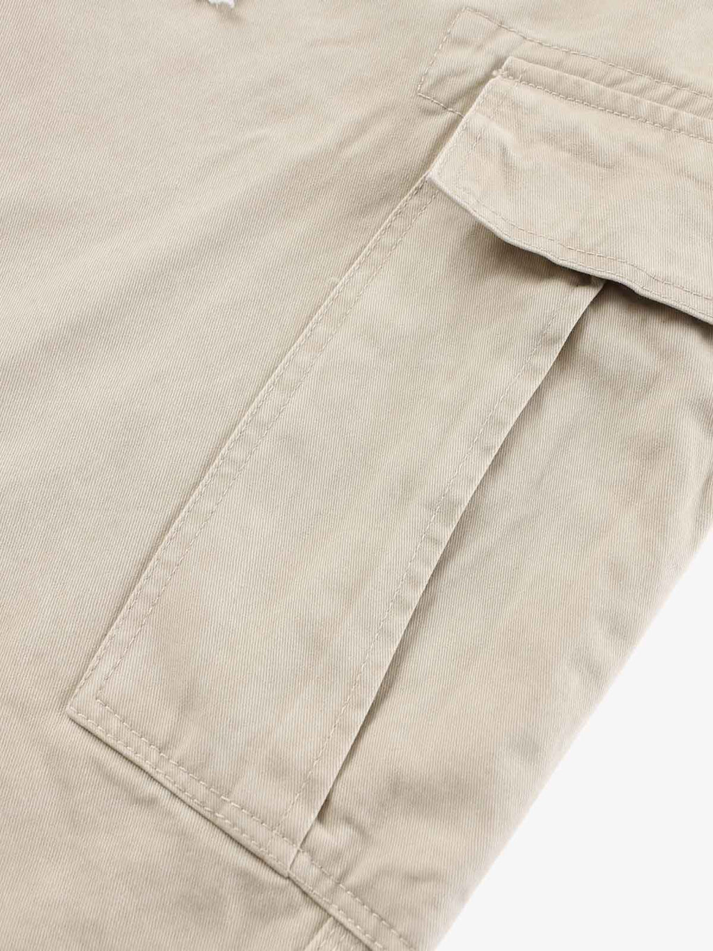 Curved-Hem Baggy Cargo Pants