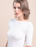 Maglia Lidia seta cotone barchetta