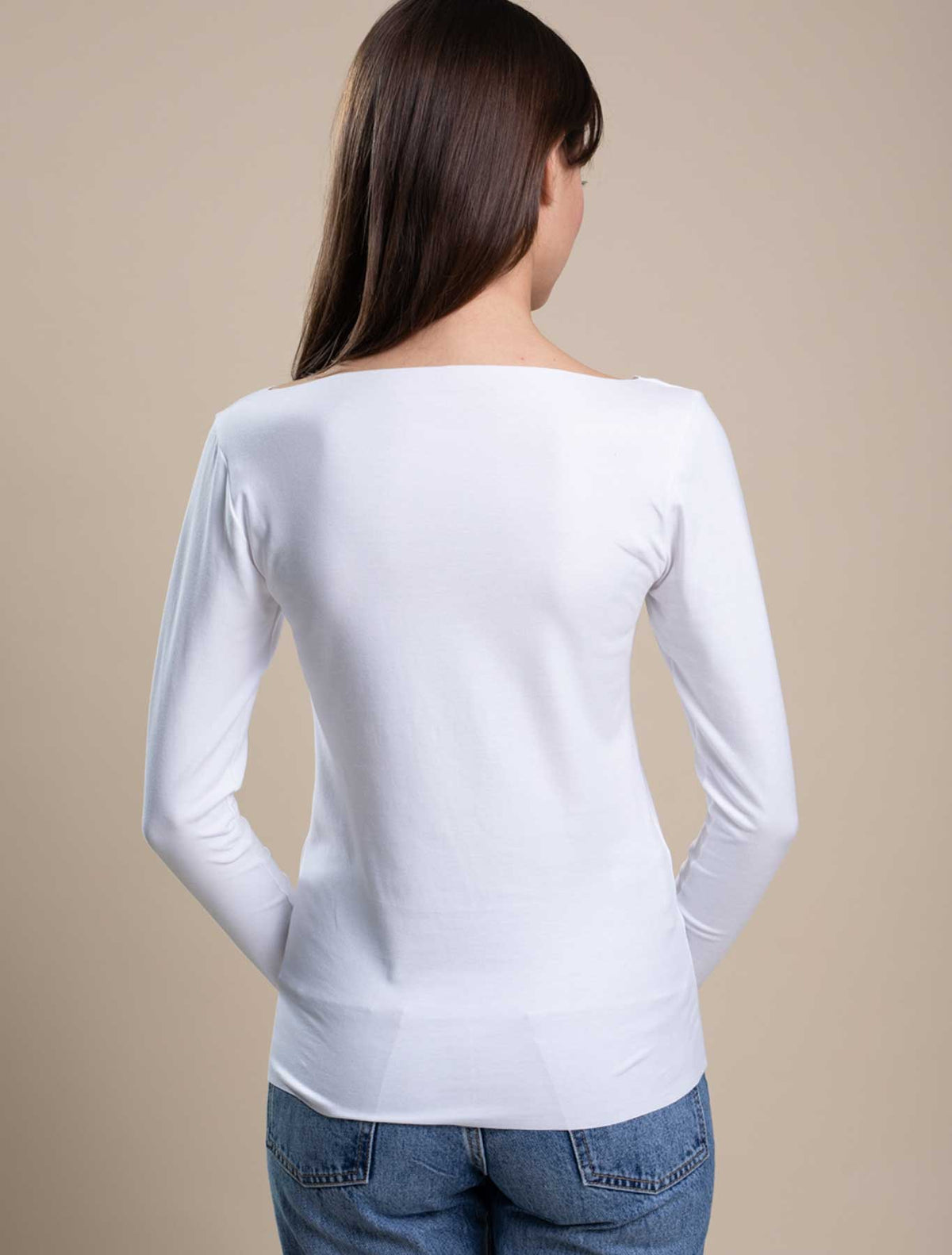 Maglia barchetta cotone taglio vivo