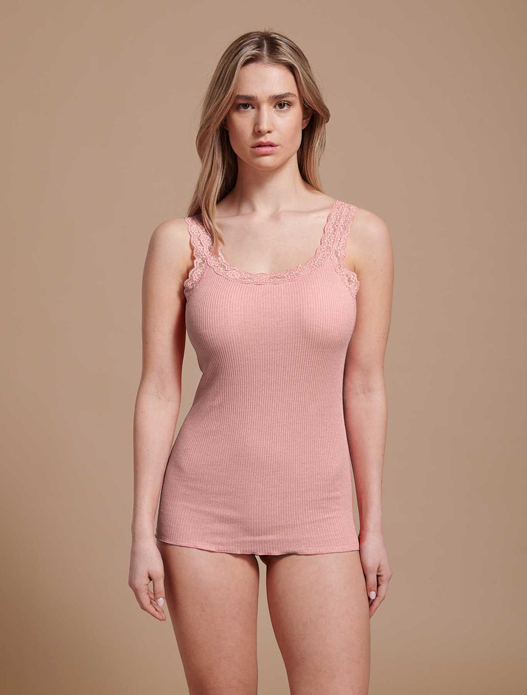 Top cotone plissé spallino pizzo