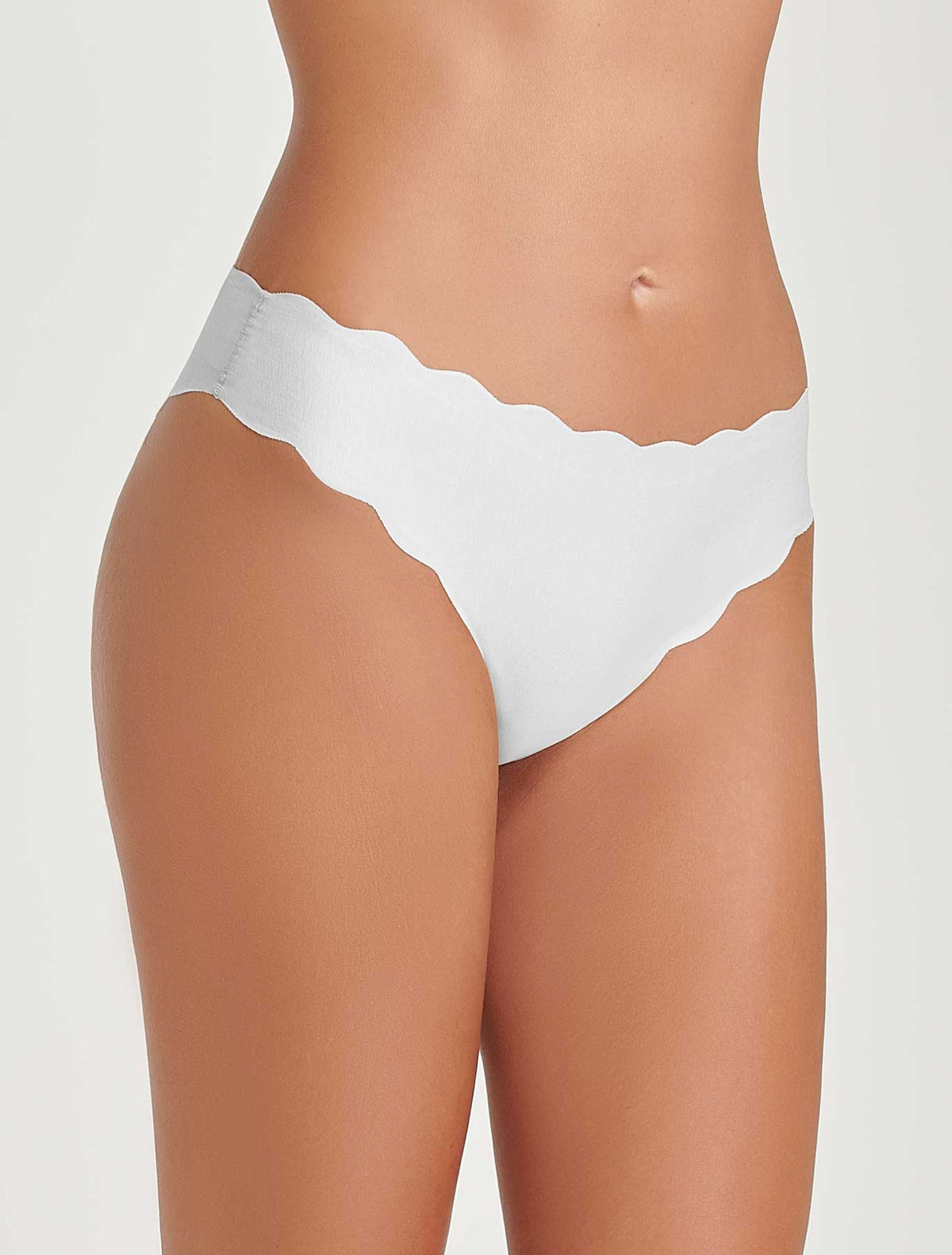 Slip medio onde cotone taglio vivo