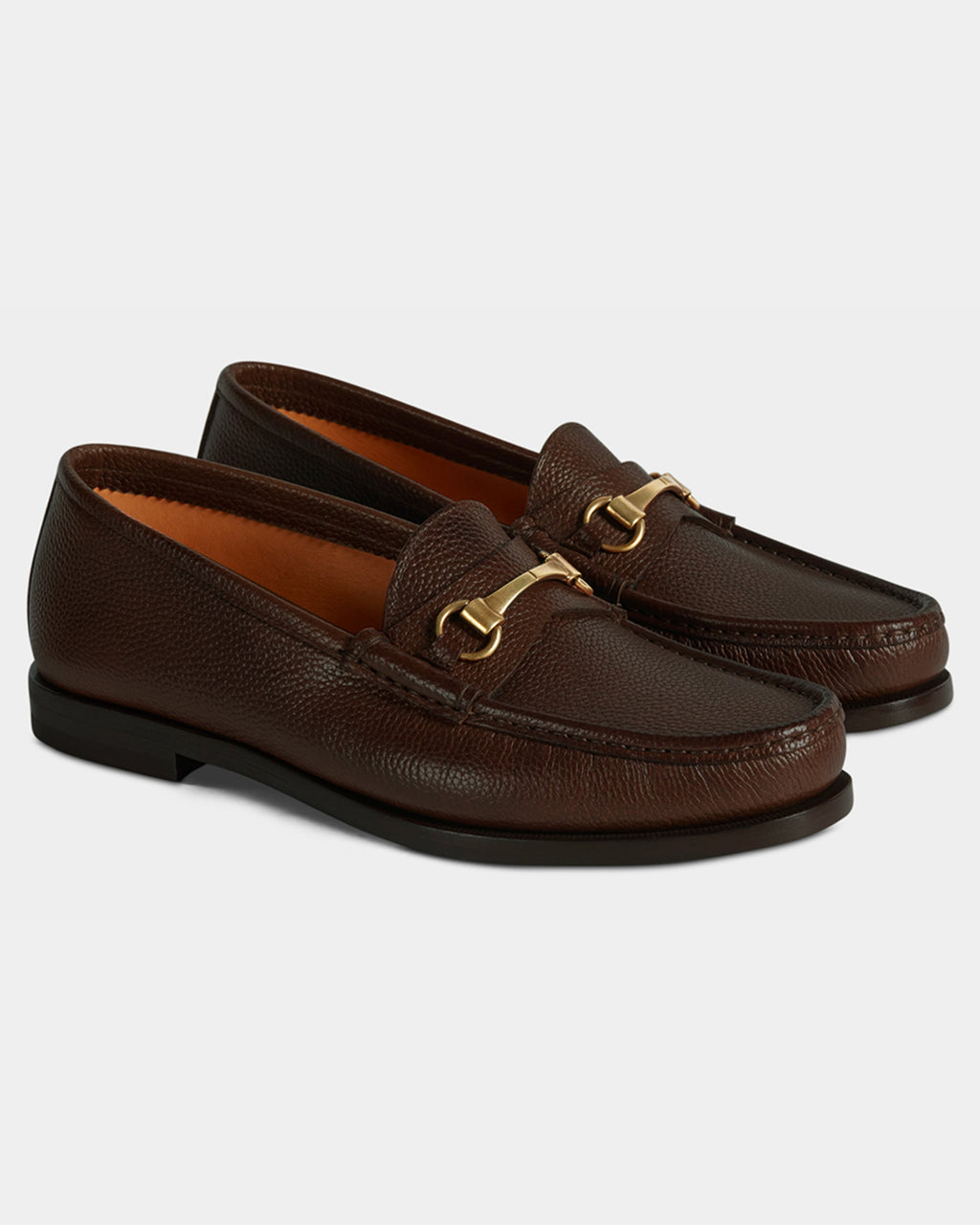 Verserat | Mocassini Penny Uomo in Pelle Martellata Marrone con Morsetto