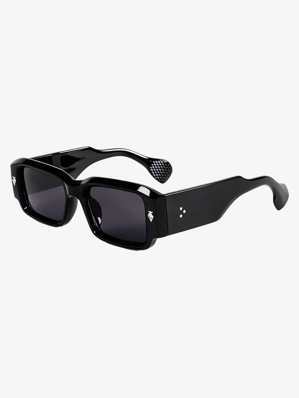 Gold Arrow Studded Square UV-Protection Sunglasses
