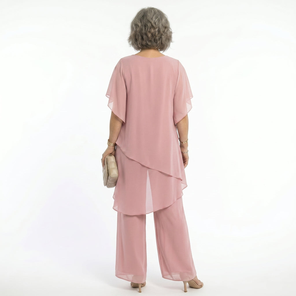 Ainhoa | Completo Elegante da Cerimonia Donna Tunica Asimmetrica