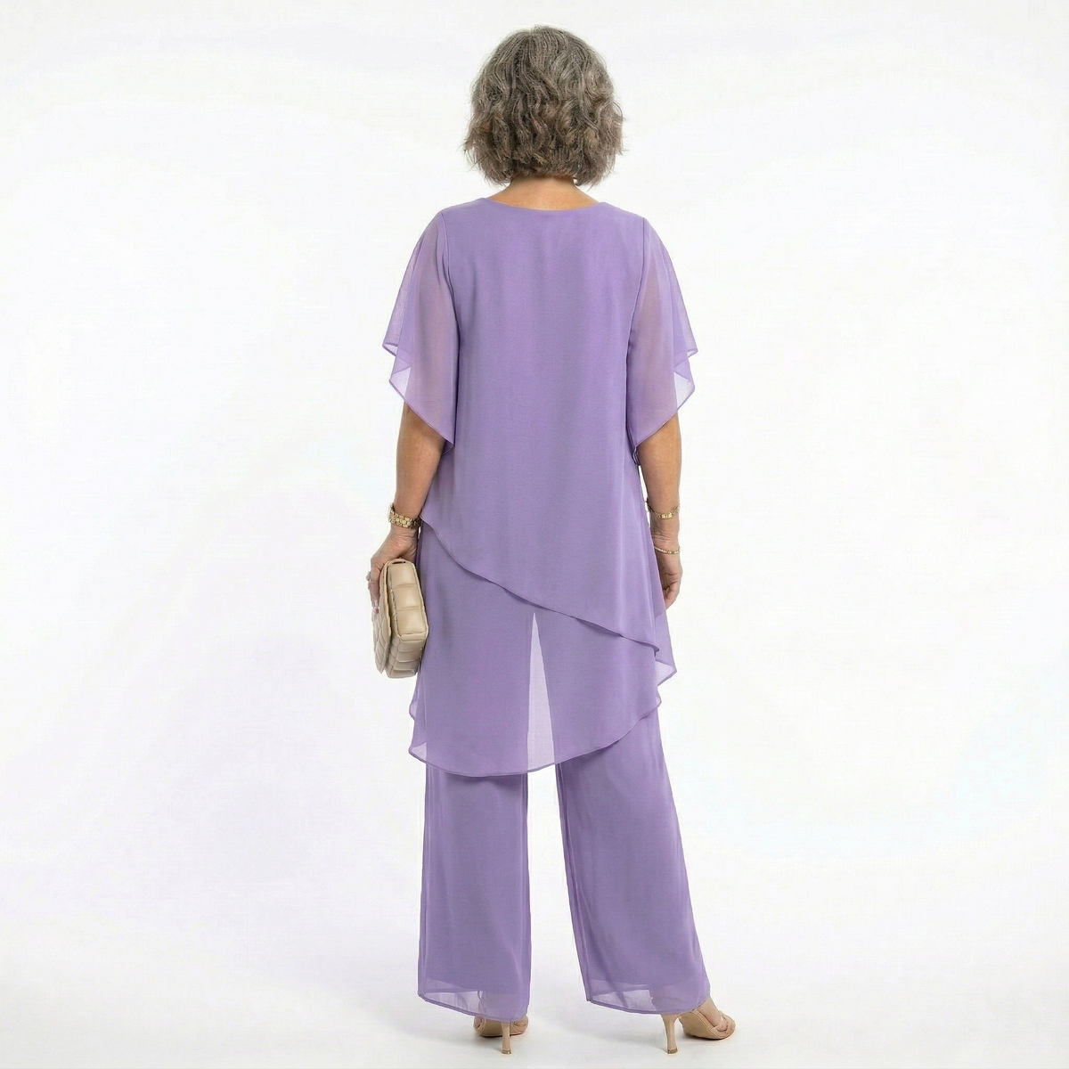 Ainhoa | Completo Elegante da Cerimonia Donna Tunica Asimmetrica
