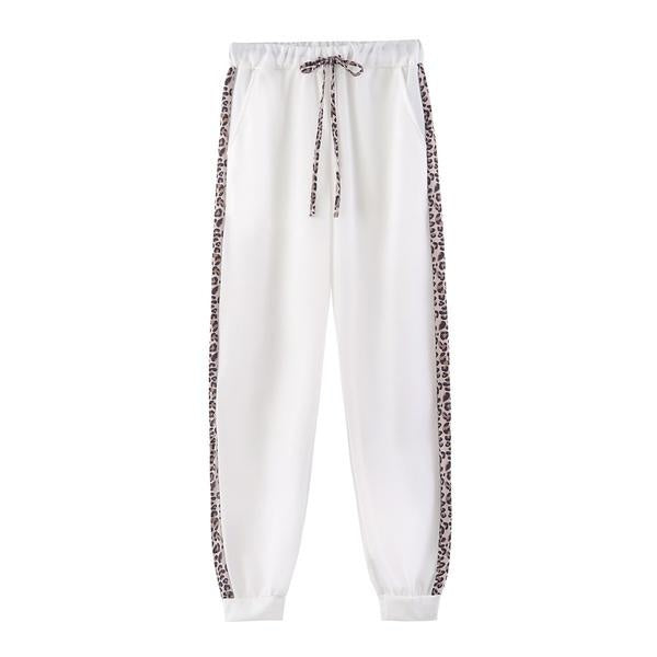 Alma | Completo Sportivo Stampa Leopardo Donna Felpa con Cappuccio