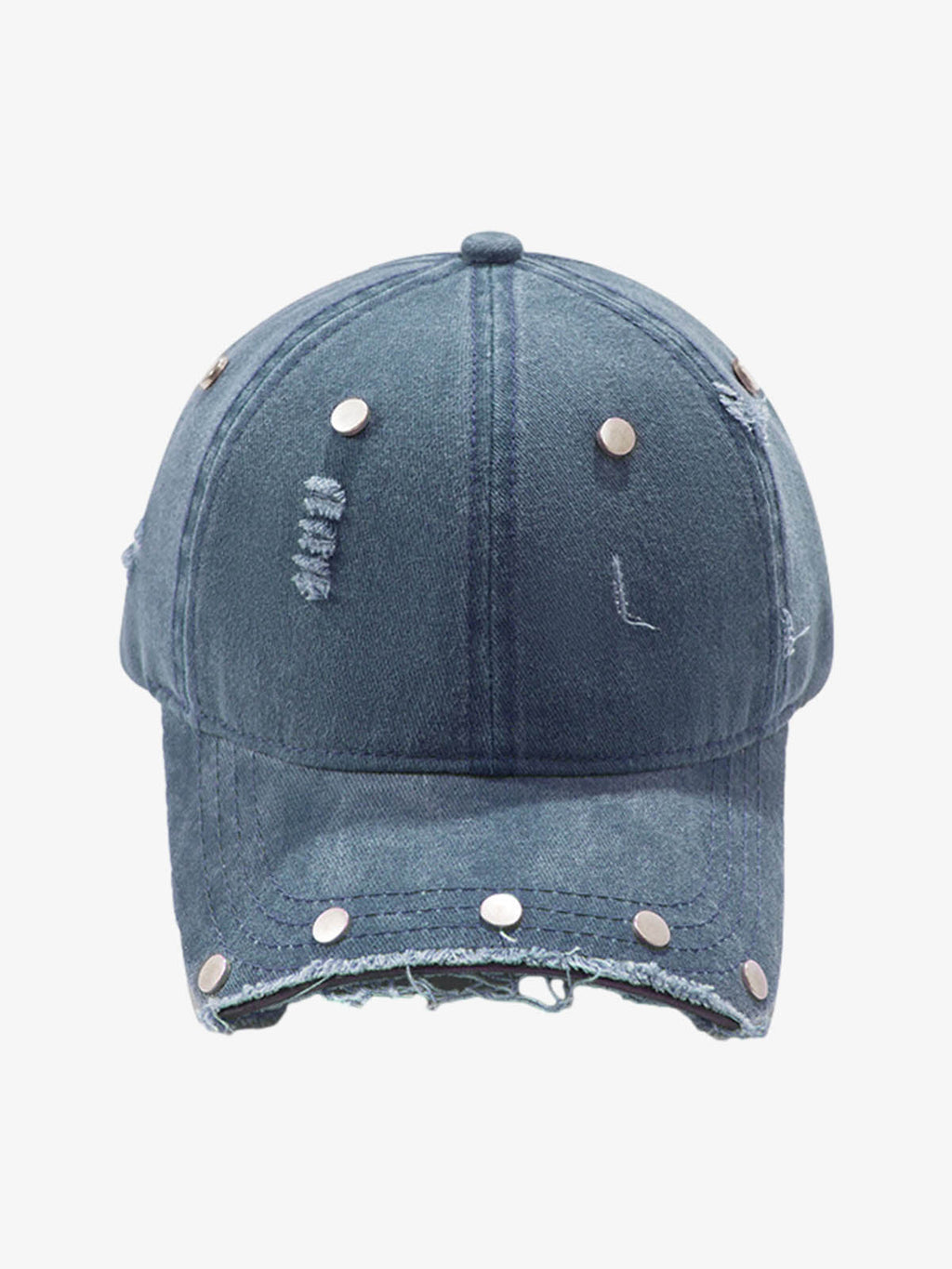 Distressed Rivet Detail Cap