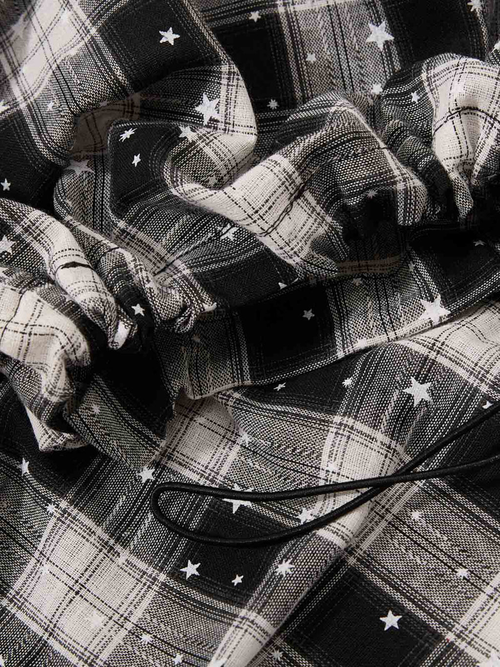 Star Plaid Baggy Shorts