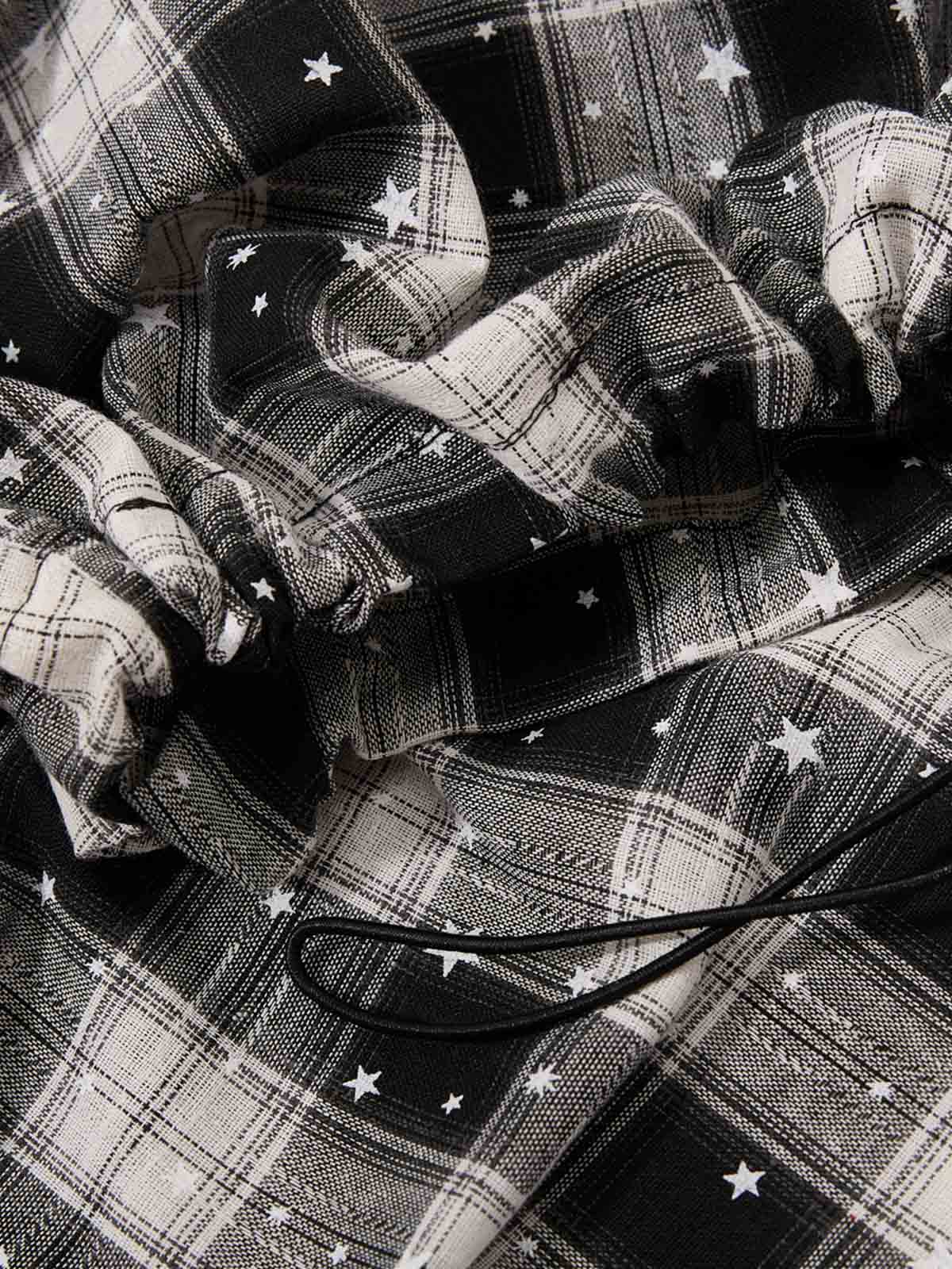 Star Plaid Baggy Shorts