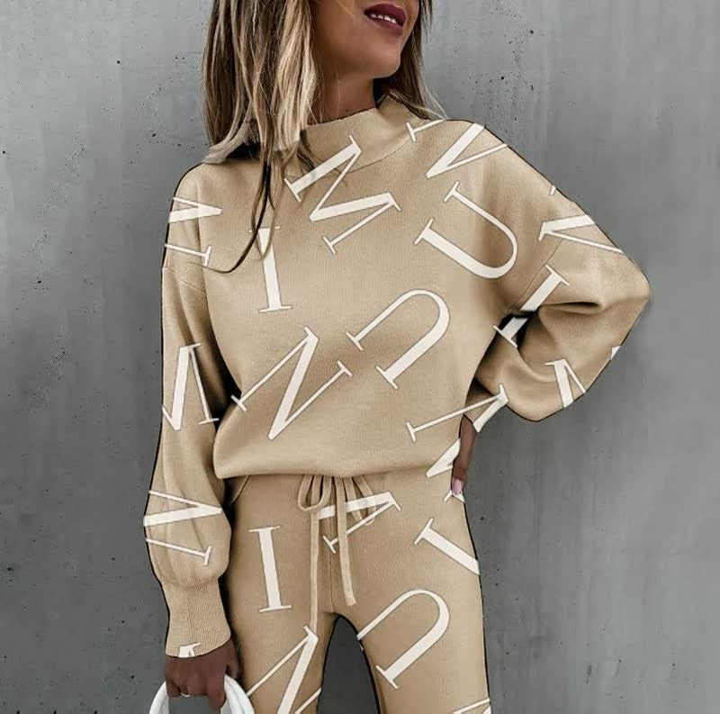 Celia | Completo Tuta in Maglia Donna Stampa Stelle