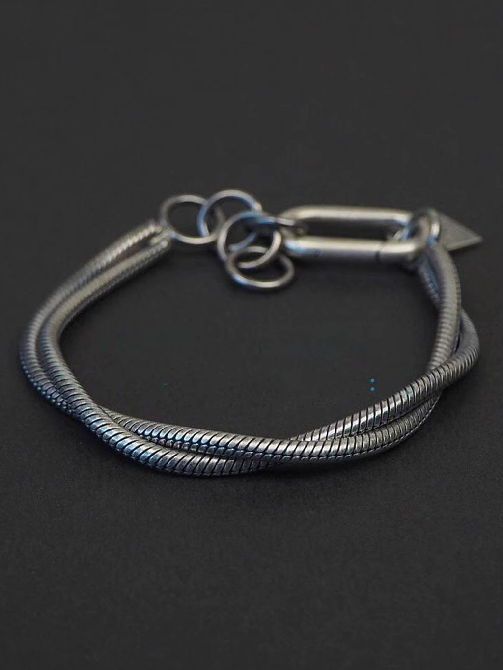 Heavy-Duty Distressed Snake Chain Bracelet