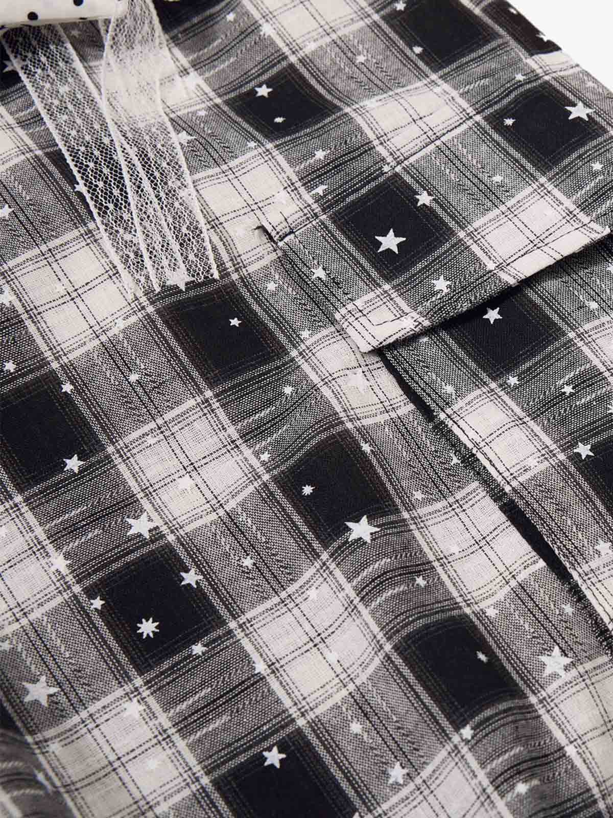 Star Plaid Baggy Shorts