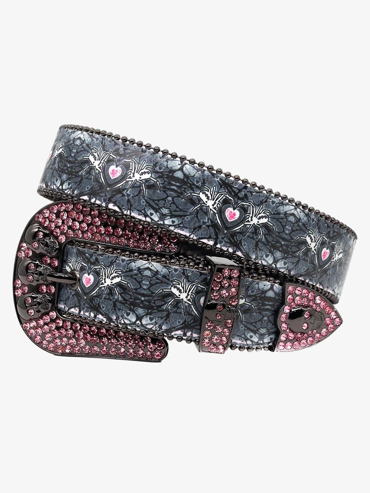 Sparkling Spider-Embellished Belt