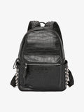 Rivet Crocodile-Print Backpack - 2464