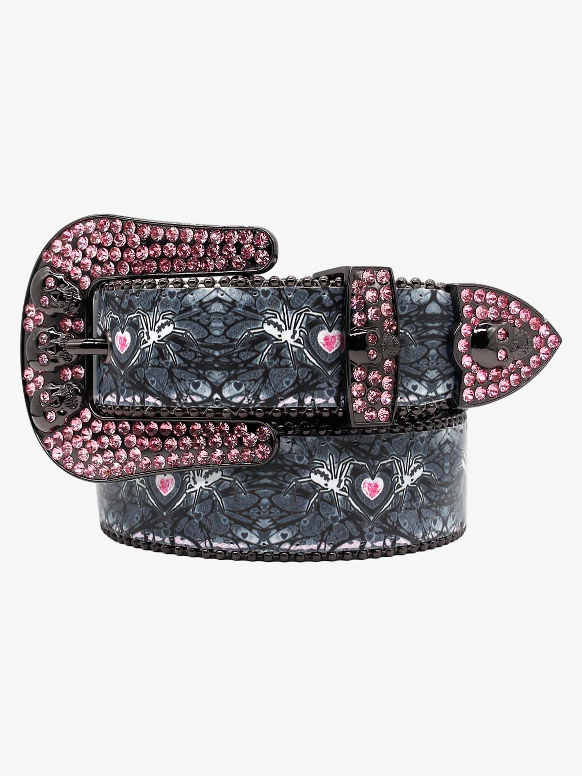 Sparkling Spider-Embellished Belt