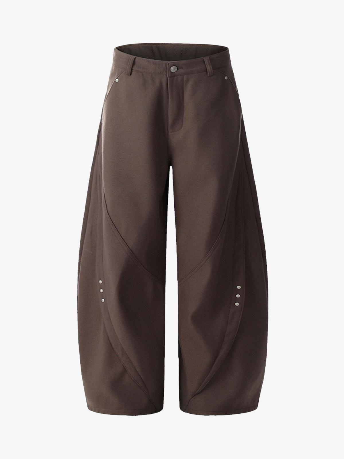 Retro Unisex Barrel Baggy Pants - 2450