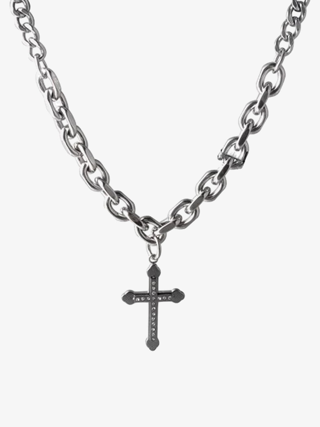 Black Cross Necklace - 1131