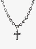 Black Cross Necklace - 1131