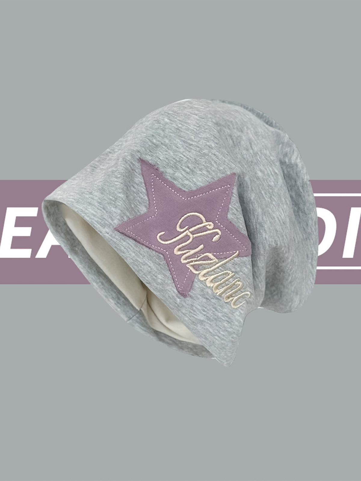 Star Embroidered Wrap Hat - 1703