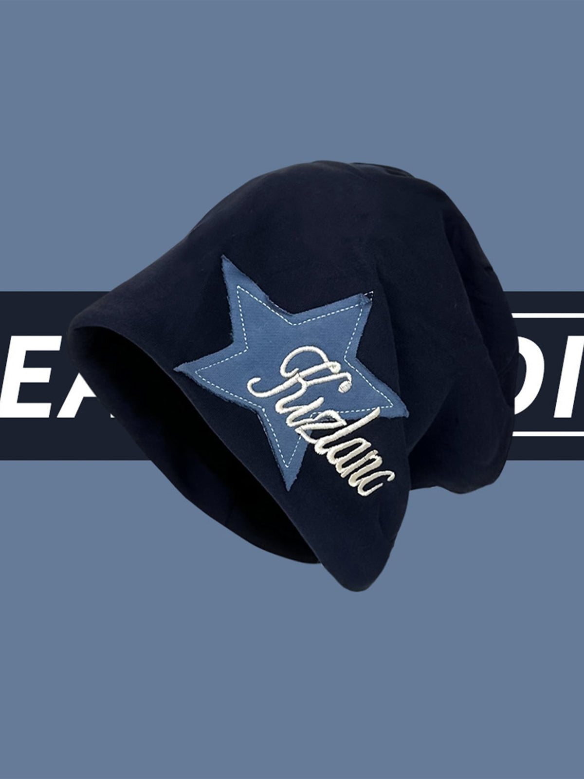 Star Embroidered Wrap Hat - 1703