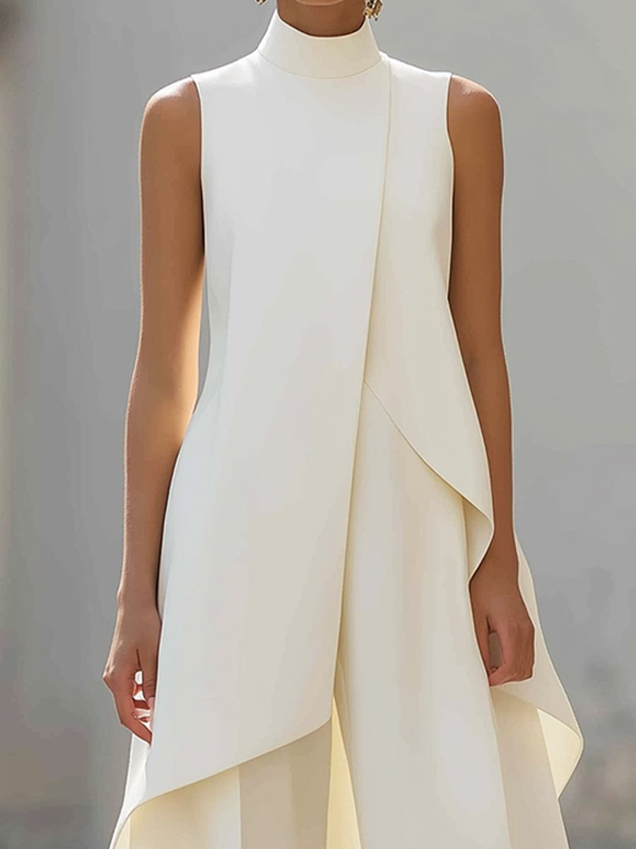 Pilar | Completo Elegante Collo Alto Asimmetrico Donna