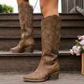 Rocío | Stivali Cowboy Donna Ricamati Gambale Alto